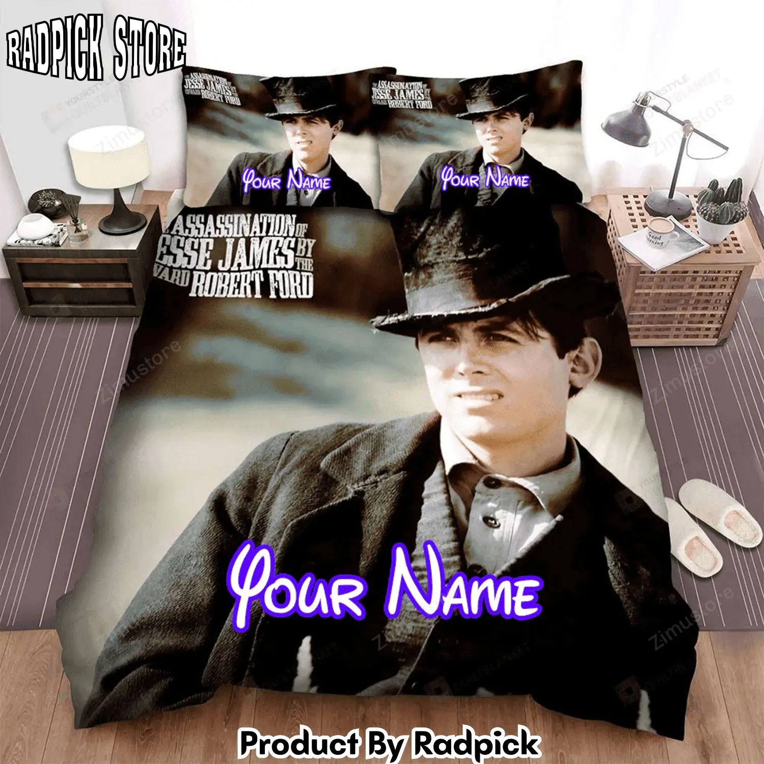 Radpick the assassination of jesse james by the coward robert ford 28200729 wallpaper movie poster bed sheets spread comforter duvet cover personalized name bedding sets rp3271409